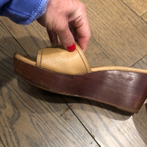 Tory Burch Wedge Logo Sandal 8.5 - Picture 5 of 6